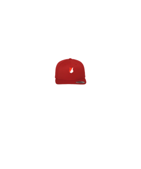 Merch 5 Panel Classic Snapback Cap Red Green | logo4c
