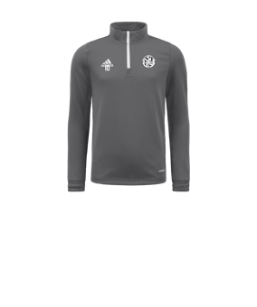 Sweatshirt à col zippé mi-haut enfant adidas Entrada 22 Gris
