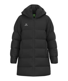 Erima Premia Parka Winterjacke Schwarz - schwarz