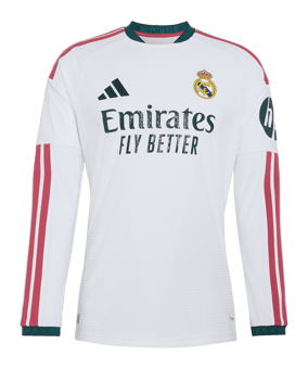 adidas Real Madrid Authentic Maglia maniche lunghe Home 2026/2027 Bianco - bianco