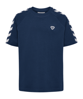 Hummel Archive Loose S/S T-Shirt Kids Blau F7459 - blau