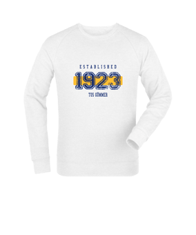 Merch Roller Sweatshirt White | #established