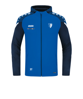 JAKO Performance Kapuzenjacke Blau F403
