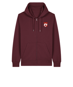 11tsmerch Merch Connector 2.0 Zip Sweatjacke Burgundy | #justlogo4c