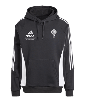 adidas Tiro 24 Hoody Schwarz Weiss