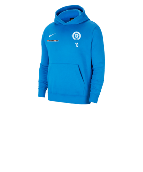 Nike Park 20 Fleece Hoody Kids Blau Weiss F463