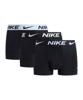 Nike Trunk 3Pk Boxershort Schwarz Fu9w - schwarz
