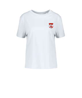 Merch Muser T-Shirt Women White | #justlogo4c