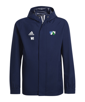 adidas Entrada 22 Allwetterjacke Kids Blau