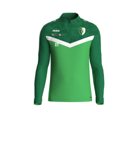 JAKO Iconic HalfZip Sweatshirt Kids Grün F222