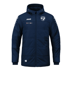 JAKO Team Coach Kapuzenjacke Blau F900