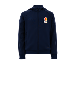 adidas Tiro 25 Travel Kapuzenjacke Kids Blau