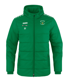 JAKO Team Coach Kapuzenjacke Kids Grün F200
