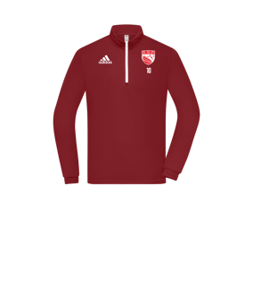Sweatshirt à col zippé mi-haut enfant adidas Entrada 22 Rouge