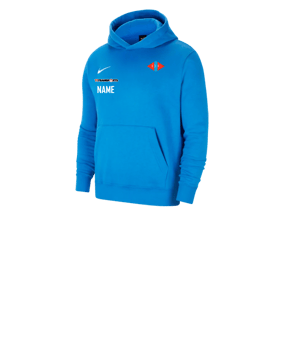Nike Park 20 Fleece Hoody Kids Blau Weiss F463