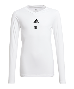 adidas Team Base Top langarm Kids Weiss