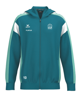 Erima Celebrate 125 Kapuzenjacke Blau Ftahitianbluemint