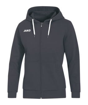 JAKO Base Kapuzenjacke Damen Grau F21 - grau