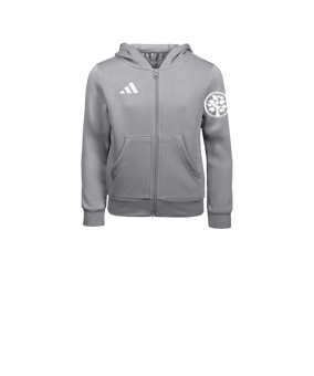 adidas Entrada26 Kapuzenjacke Kids Grau