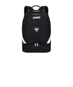 JAKO Iconic Rucksack mit Bodenfach Schwarz F800