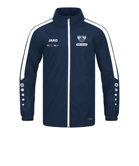 JAKO Power Allwetterjacke Blau Weiss F900