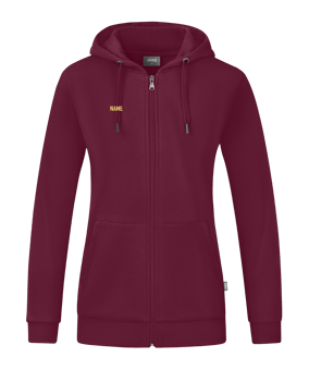 JAKO Organic Kapuzenjacke Damen Braun F130