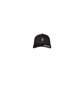 Merch 5 Panel Retro Trucker Cap Schwarz