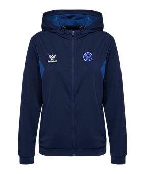 Hummel AUTHENTIC PL Kapuzenjacke Damen Blau F7026