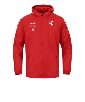 JAKO Team 2.0 Allwetterjacke Kids Rot F100