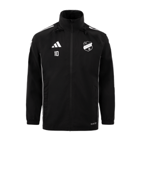 adidas Tiro 24 Regenjacke Schwarz Weiss