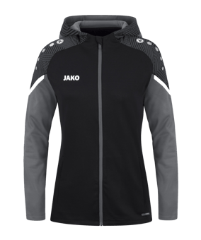 JAKO Performance Kapuzenjacke Damen Schwarz F804 - schwarz