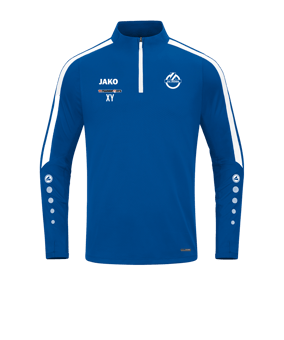 JAKO Power Sweatshirt Blau Weiss F400