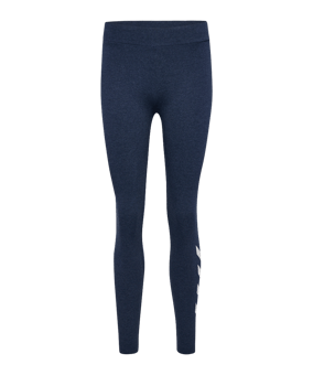 Hummel Pulse Logo MW Tight Damen Blau F8248 - blau