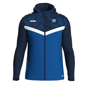 JAKO Iconic Kapuzenjacke Damen Blau F403