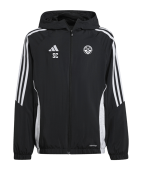adidas Tiro 24 Windbreaker Kids Schwarz Weiss