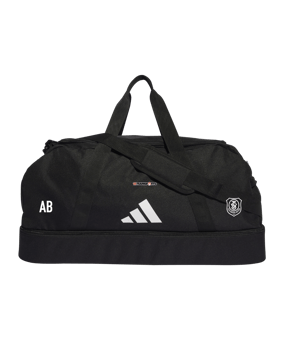 adidas Tiro League Duffel Bag Gr. L Schwarz Weiss