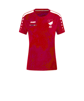 JAKO Power T-Shirt Damen Rot Weiss F100