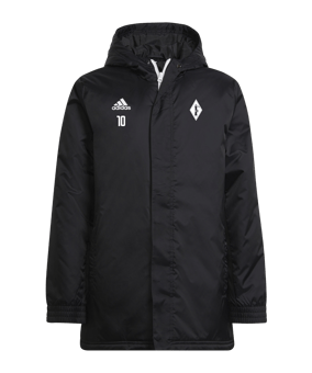adidas Entrada 22 Stadium Winterjacke Kids Schwarz