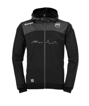 Kempa Emotion 2.0 Kapuzenjacke Schwarz F01
