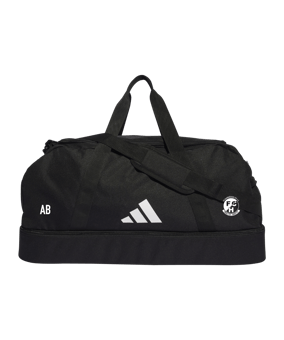 adidas Tiro League Duffel Bag Gr. L Schwarz Weiss