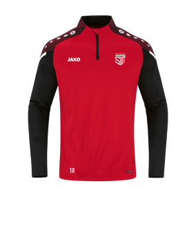 JAKO Performance Ziptop Rot Schwarz F101