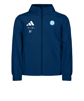 adidas Entrada 26 Regenjacke Dunkelblau