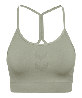 Hummel Hiit Seamless Sport-BH Damen Grün F6092 - gruen