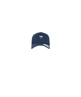 Merch 5 Panel Curved Snapback Cap Navy | logo4c