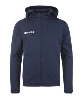 Craft Evolve 2.0 Brushed Kapuzenjacke Kids Blau - blau