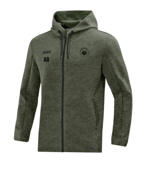 JAKO Premium Basic Kapuzenjacke Khaki F28