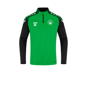 JAKO Performance Ziptop Kids Grün Schwarz F221