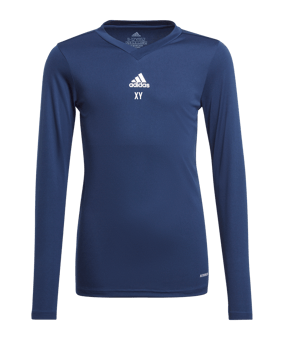 adidas Team Base Top langarm Kids Blau