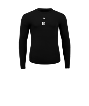 adidas Techfit Underwear Mock Longsleeve Kids Schwarz