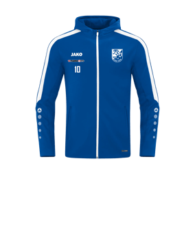 JAKO Power Kapuzenjacke Kids Blau F400